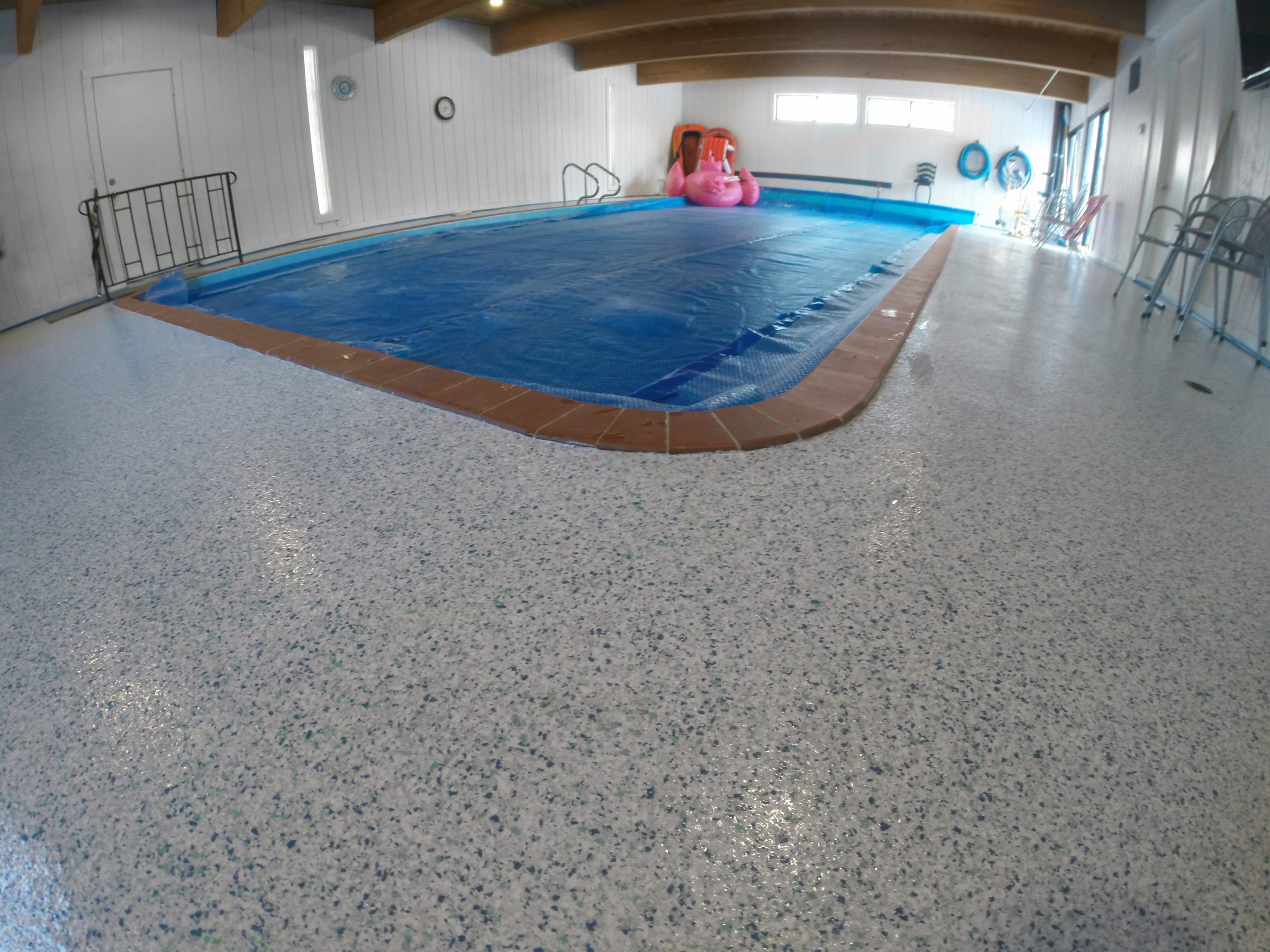 Pool Deck Floor Coating V8 chip